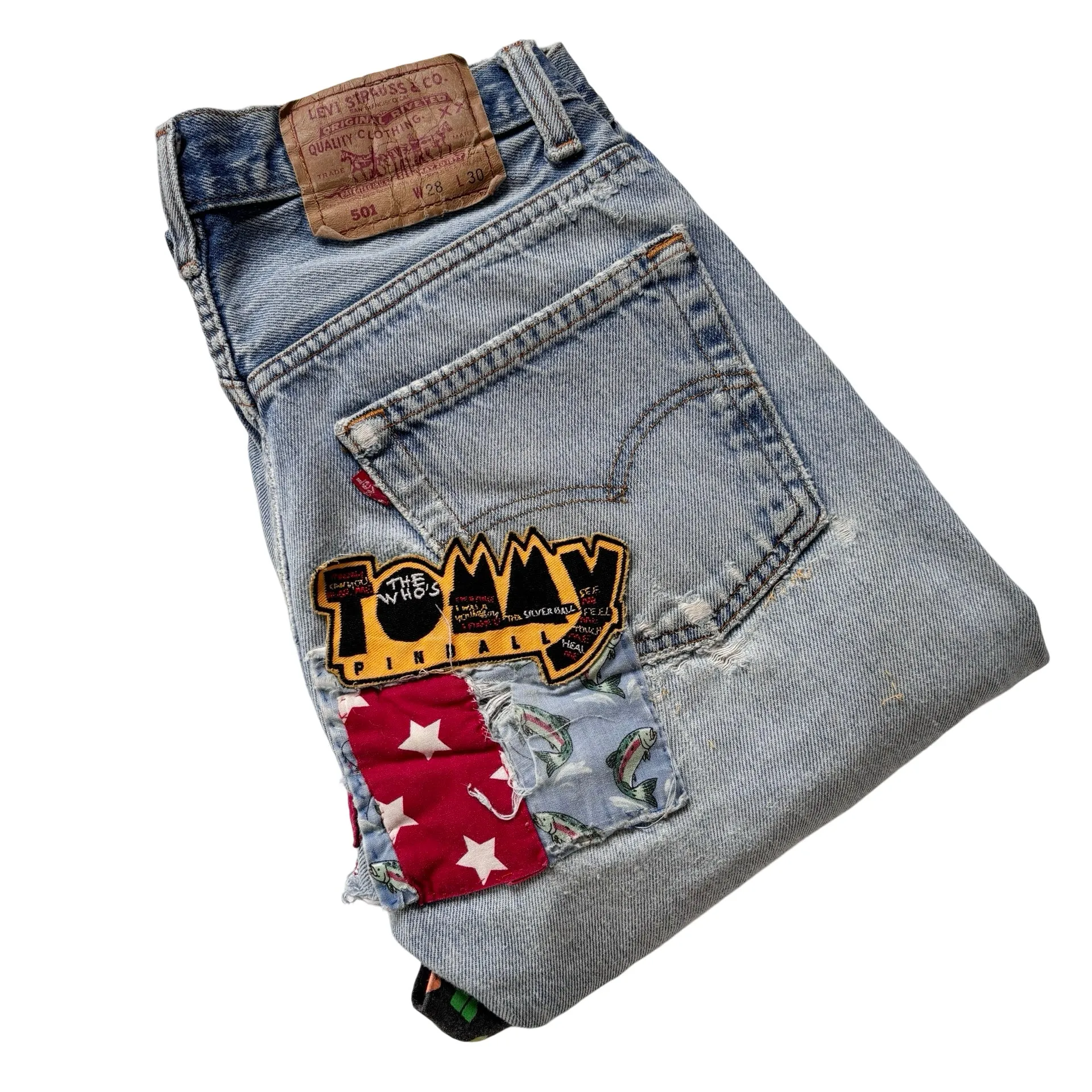 Levi’s 80s Patchwork 501s (XS)