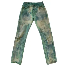Levi’s Custom-Dyed Aquamarine 501s (S)