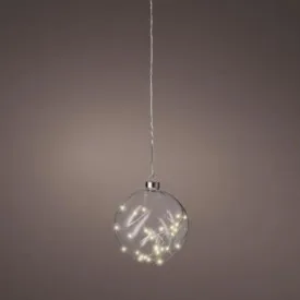 Lumineo LED Clear Ball 14cm Warm White (2 FOR £10)