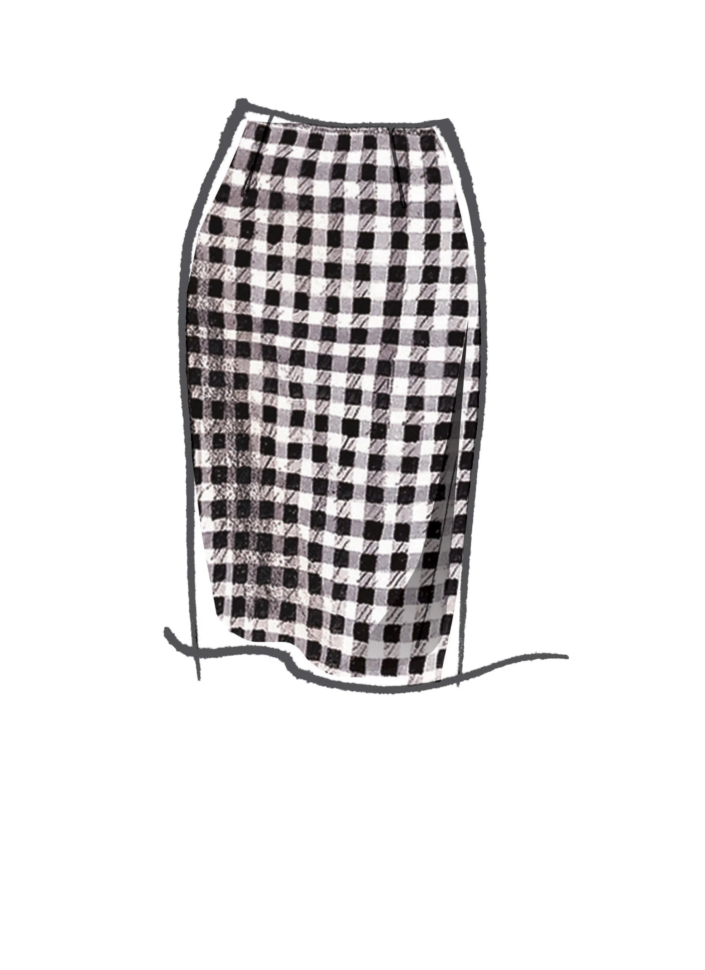 McCall's pattern 8051 Pencil Skirts In Five Lengths