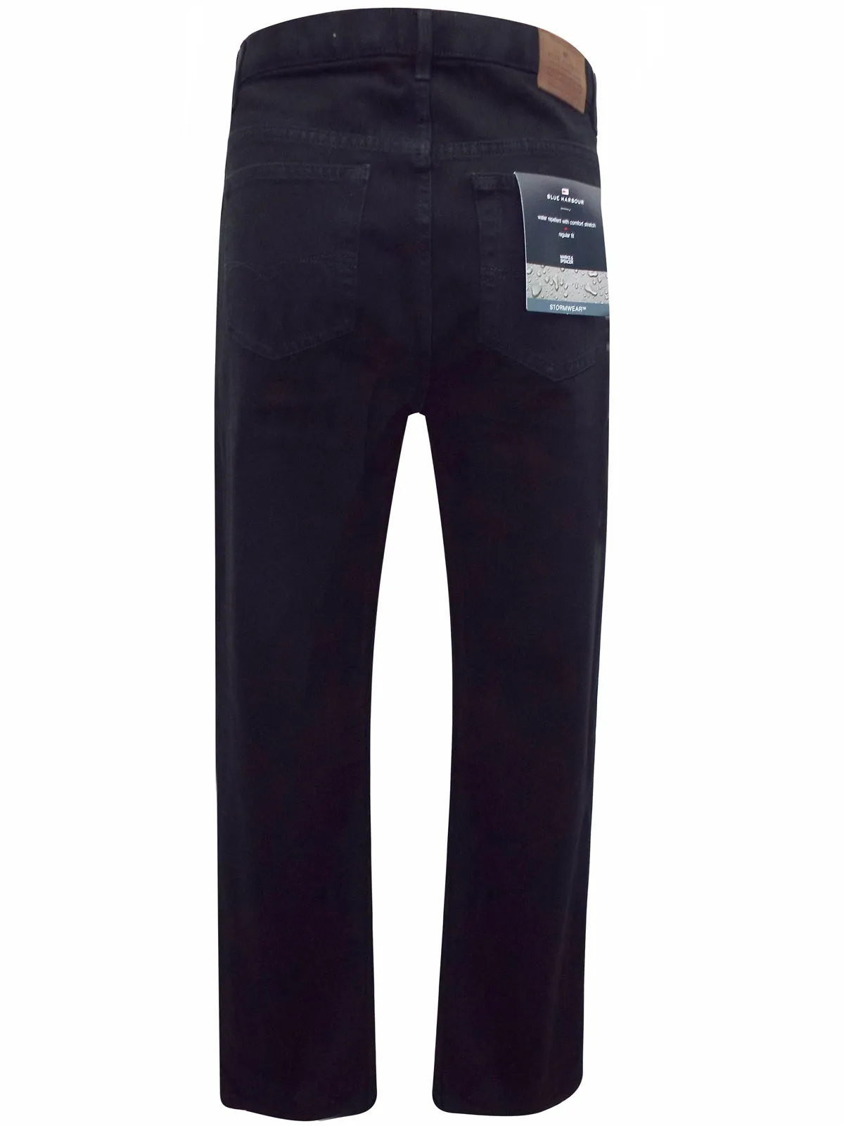 Mens Black Stormwear Regular Fit Stretch Denim Jeans