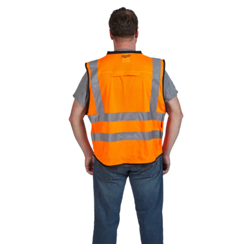 Milwaukee 48735053 2XL/3XL Orange Premium High Visibility Safety Vest