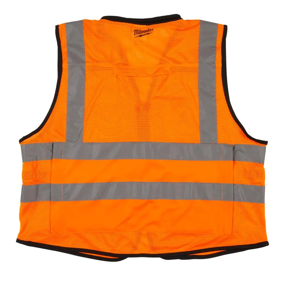 Milwaukee 48735053 2XL/3XL Orange Premium High Visibility Safety Vest
