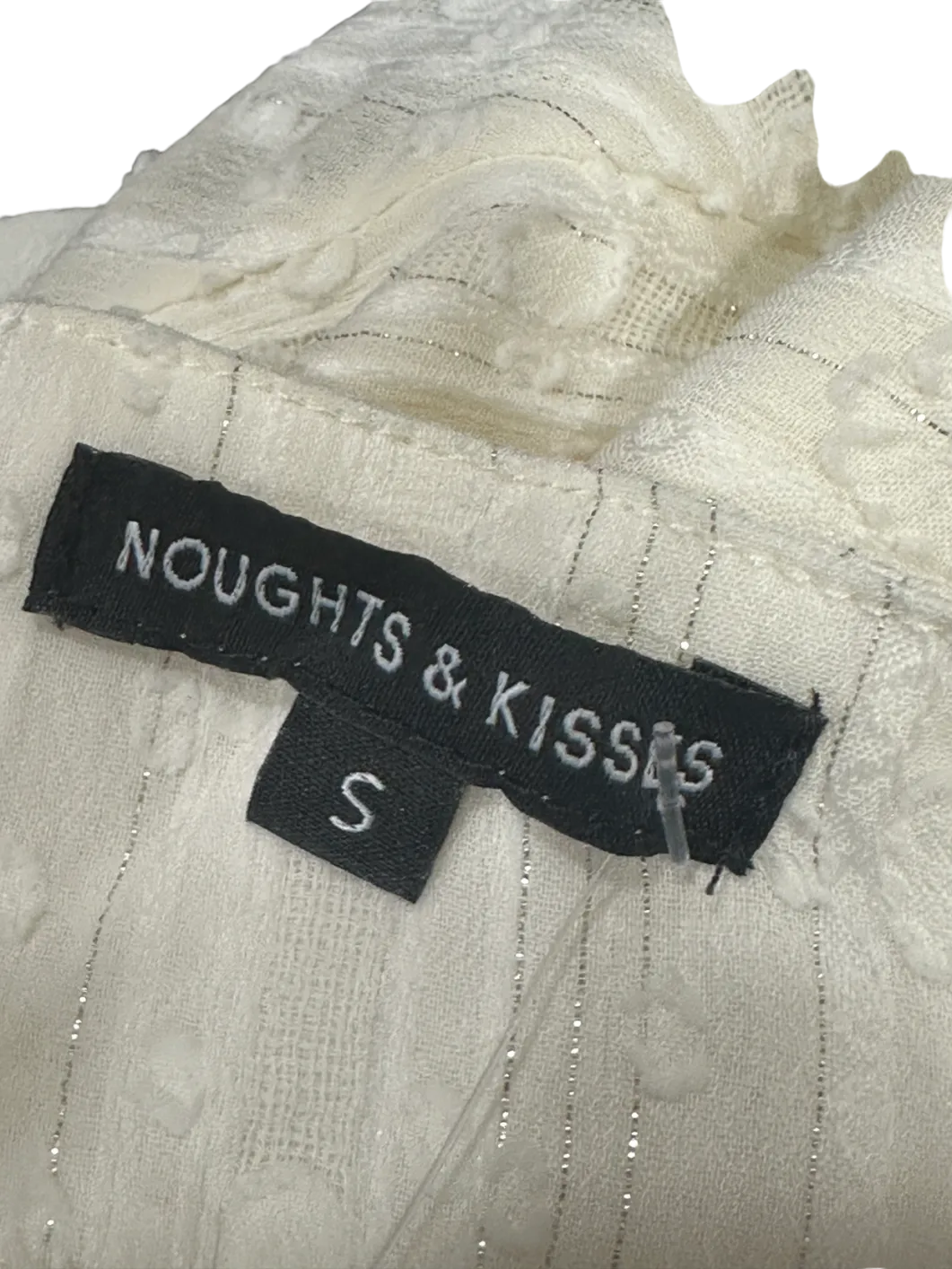 Noughts & Kisses White Long Sleeve Maxi Dress S