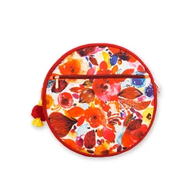 Printed Backpack- Red Rose