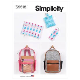 Simplicity Pattern 9518 Backpacks & Accessories