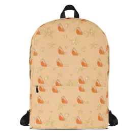 Sparkly Orange Butterflies Orange Backpack