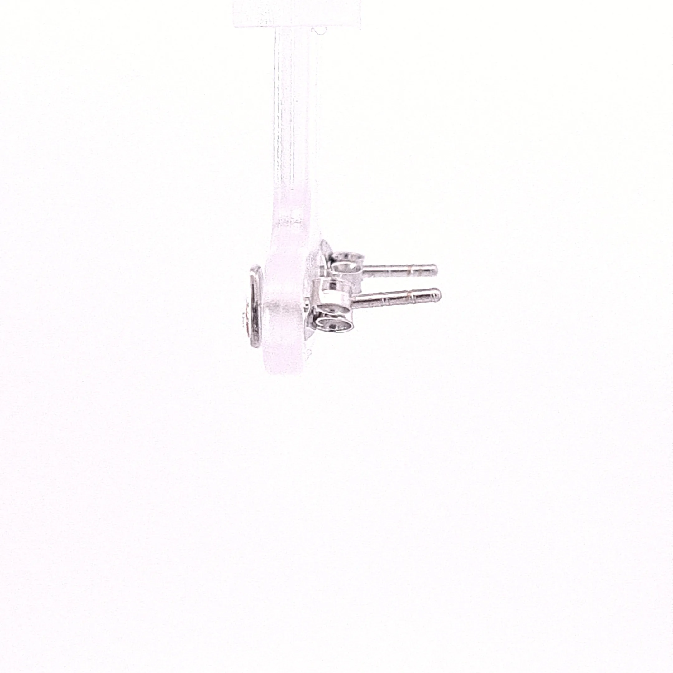 Sterling silver pink converse stud earrings 34723