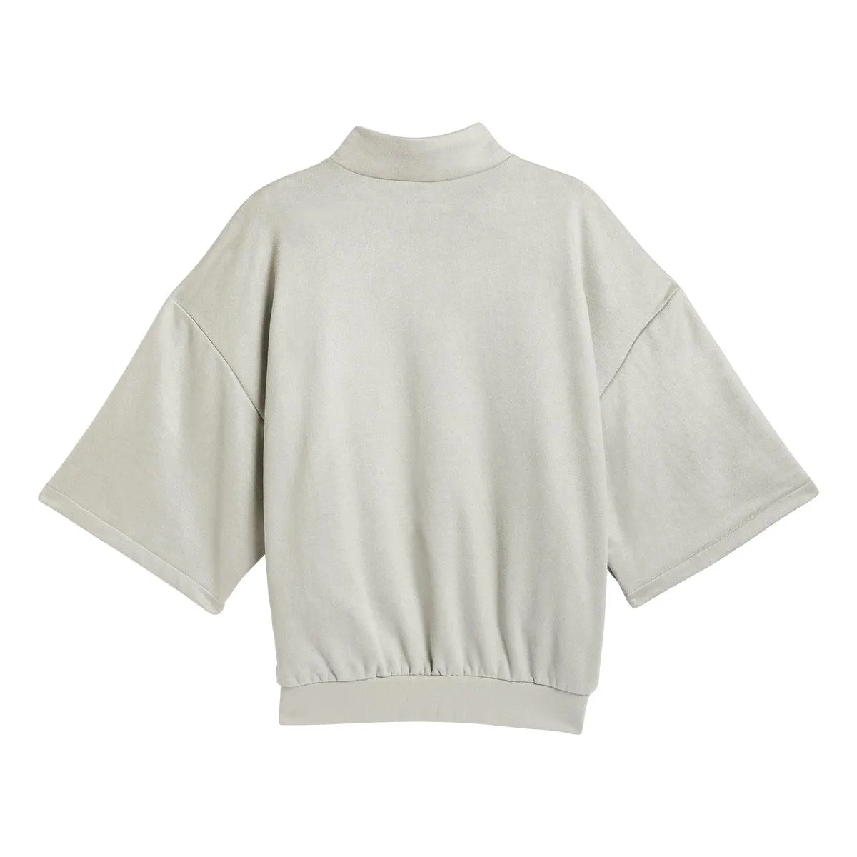 Sueded 3/4 Half Zip Sweatshirt 'Sesame'