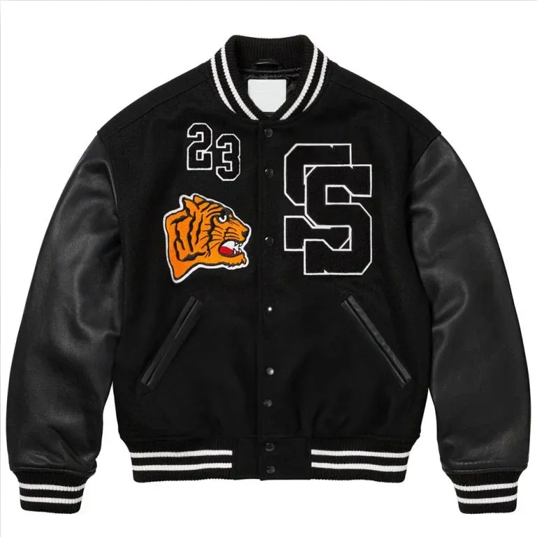 Supreme Tiger Varsity Jacket | Brown Supreme Tiger Unisex Jacket