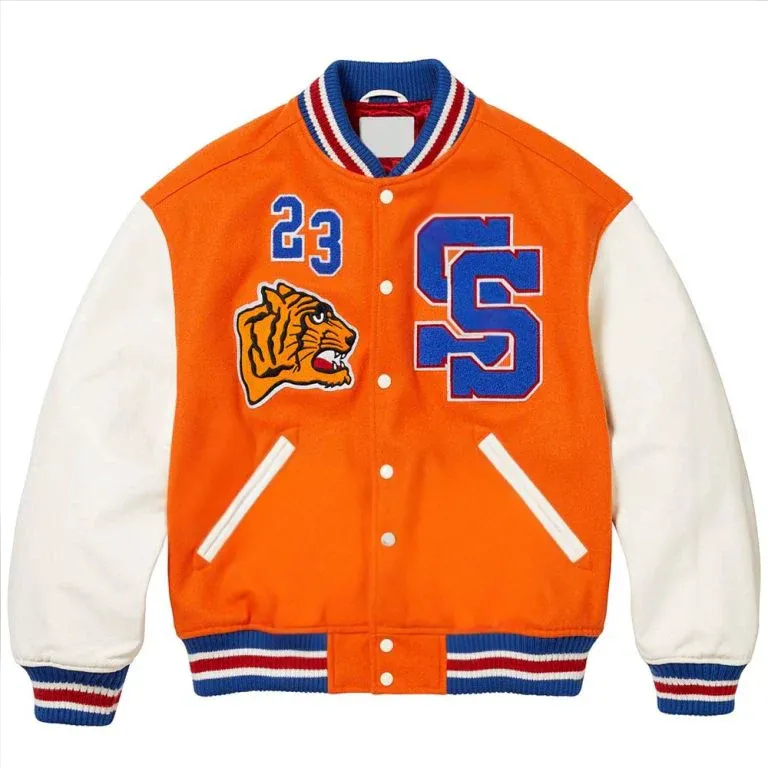 Supreme Tiger Varsity Jacket | Brown Supreme Tiger Unisex Jacket