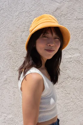 Tangerine Terry Wave Bucket Hat