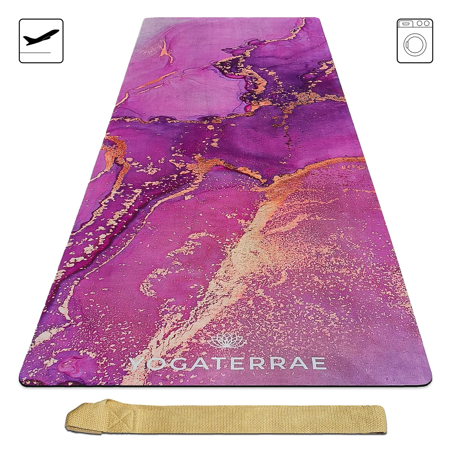 TAPIS DE YOGA SUD ET CAOUTCHOUC NATUREL LAVANYA " VOYAGE " (OFFRE RENOUVELE)