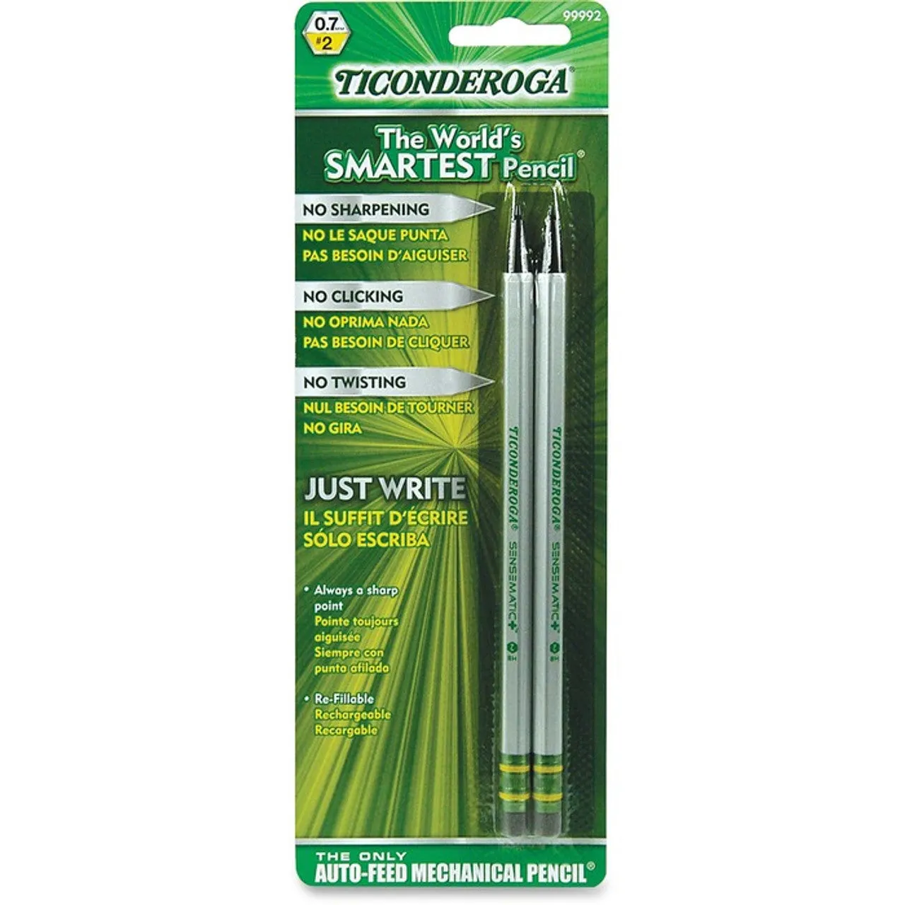 Ticonderoga Auto-Feed Mechanical Pencils - 2 / Pack