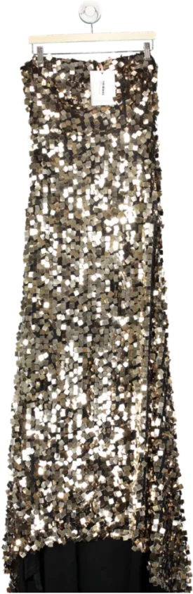 True Decadence Bronze Square Sequin Ladies Dress UK 12
