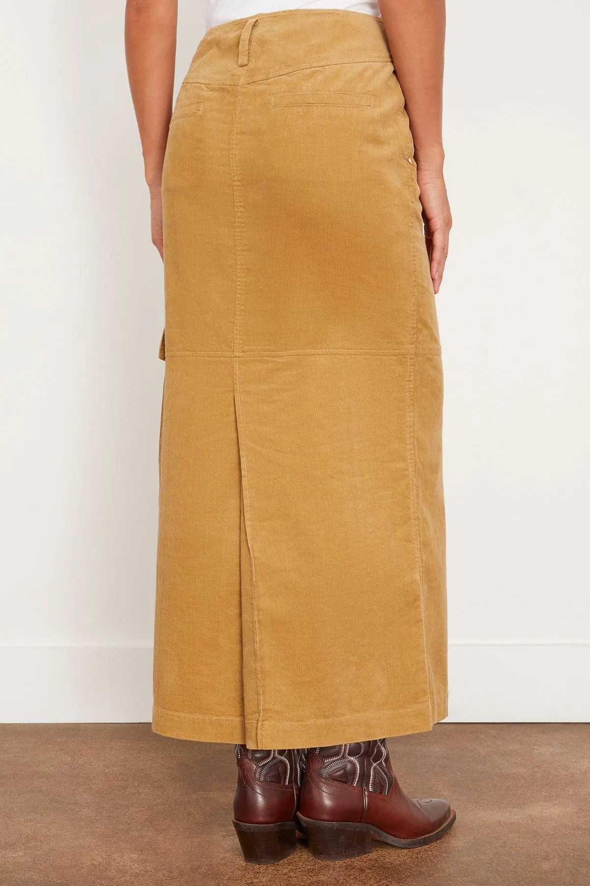 Twisted Structure Skirt in Dusty Camel