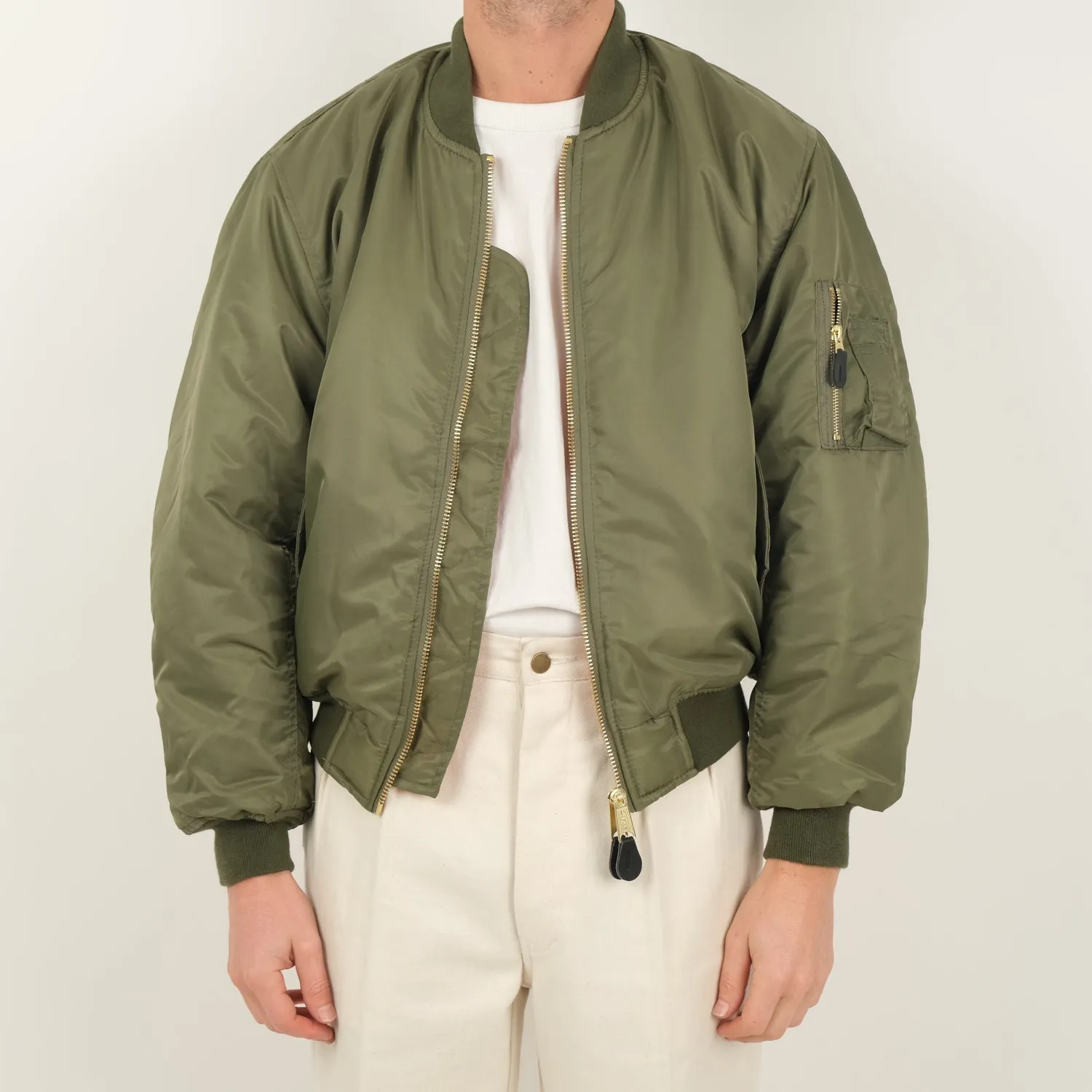 USA BOMBER MA1 GREEN