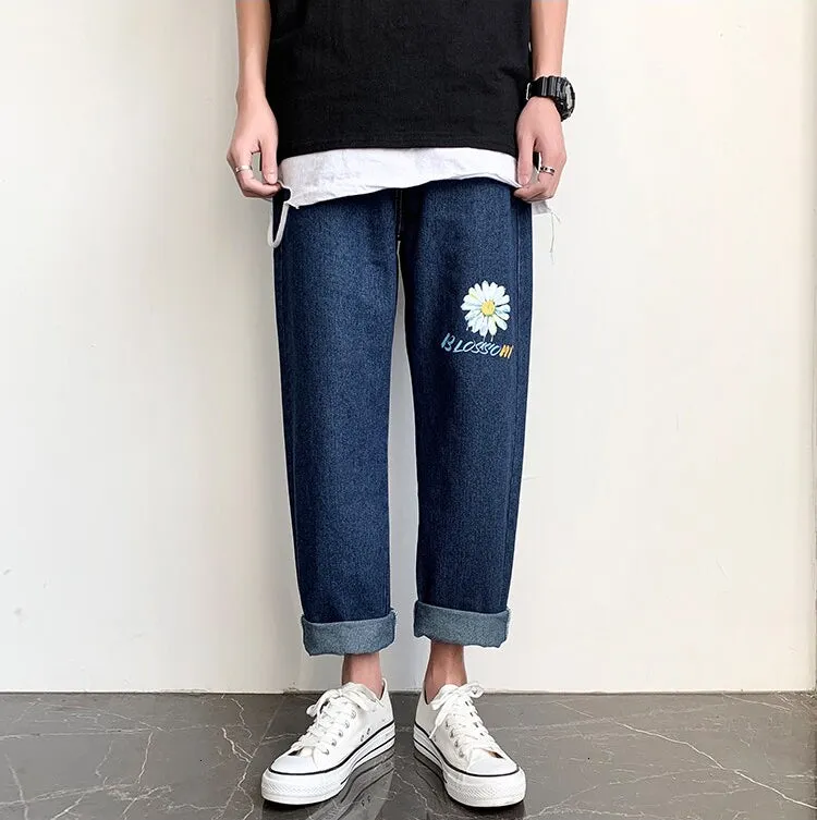 Vintage Daisy Blossom Jeans Pants