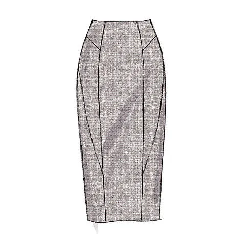 Vogue Pattern V8750 Misses' Side-Flare or Pencil Skirts