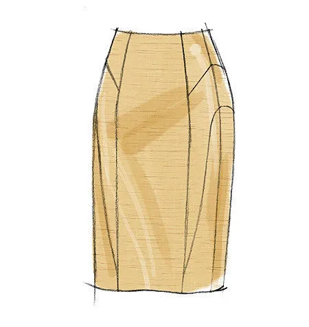 Vogue Pattern V8750 Misses' Side-Flare or Pencil Skirts