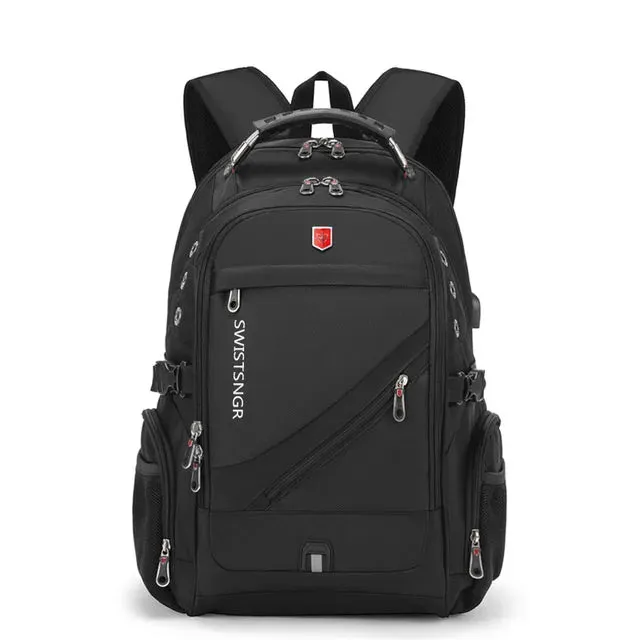Waterproof 15.6/17.3 Inch Laptop Backpack USB Charging Backpack Travel Women Rucksack Vintage School Bag