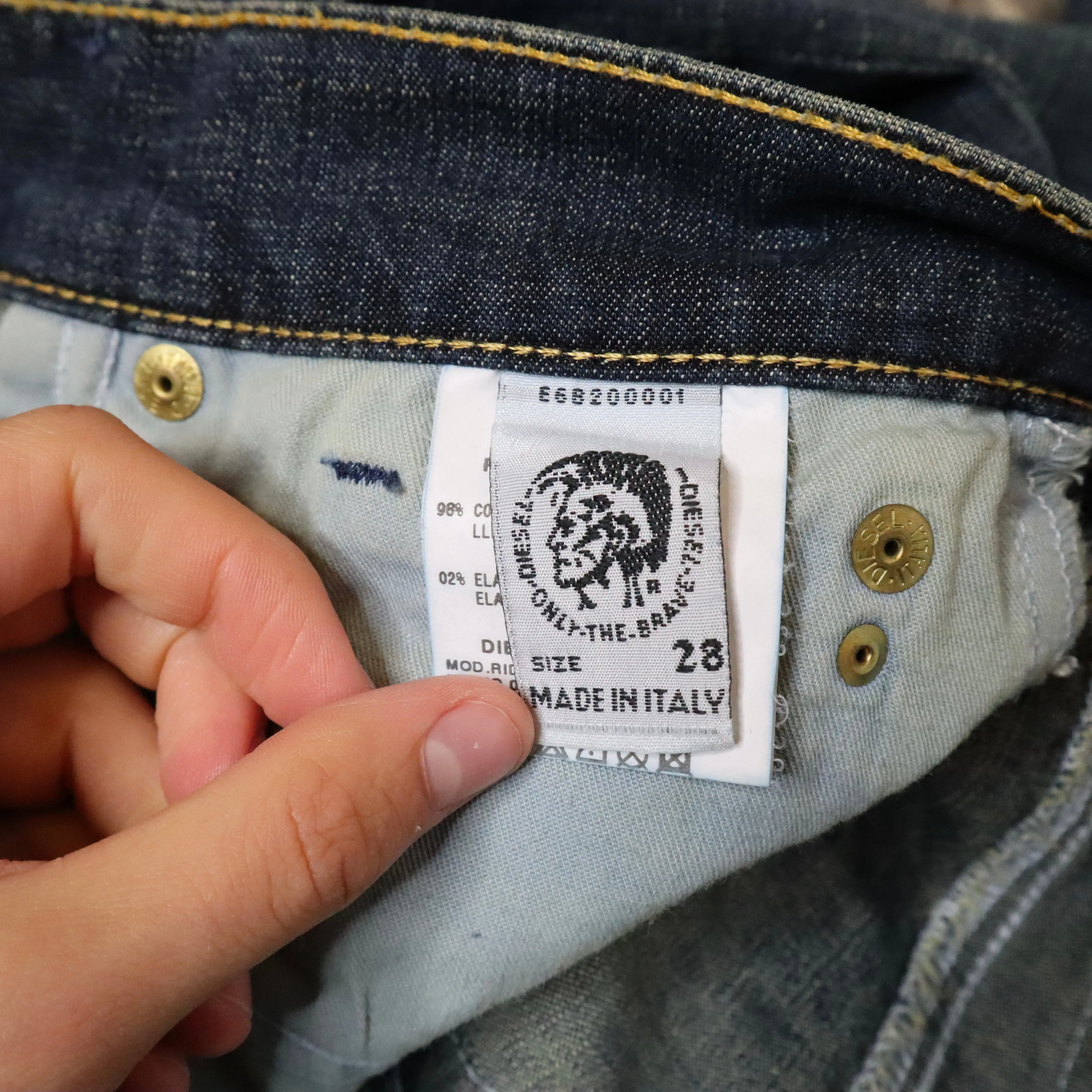 Y2K DIESEL Low Rise Flare Jeans (S)