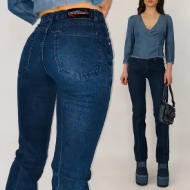 y2k glitter jeans - extra small