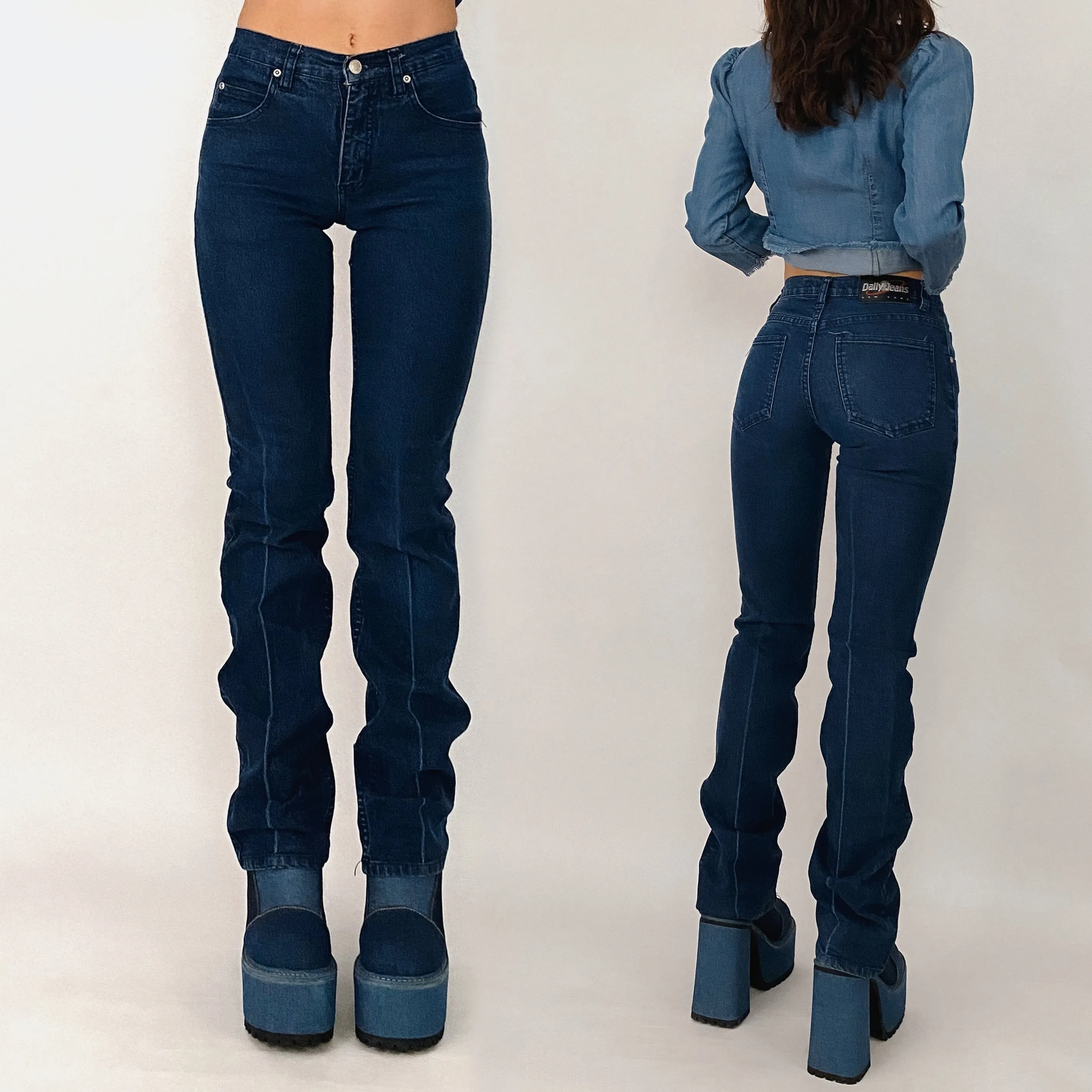 y2k glitter jeans - extra small
